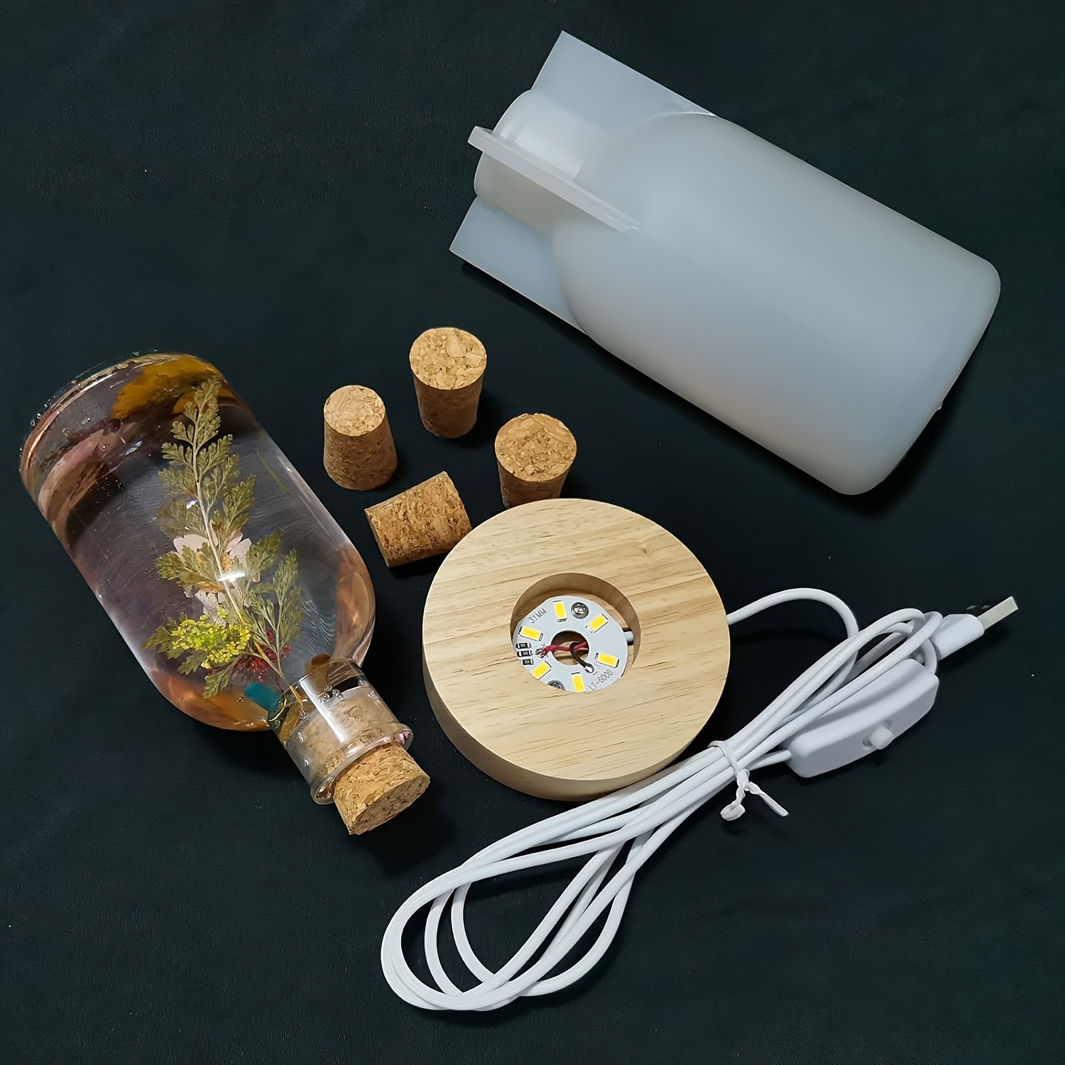 Drift Bottle Light Resin Mold  - Resin Art Lamp ulasan dan harga