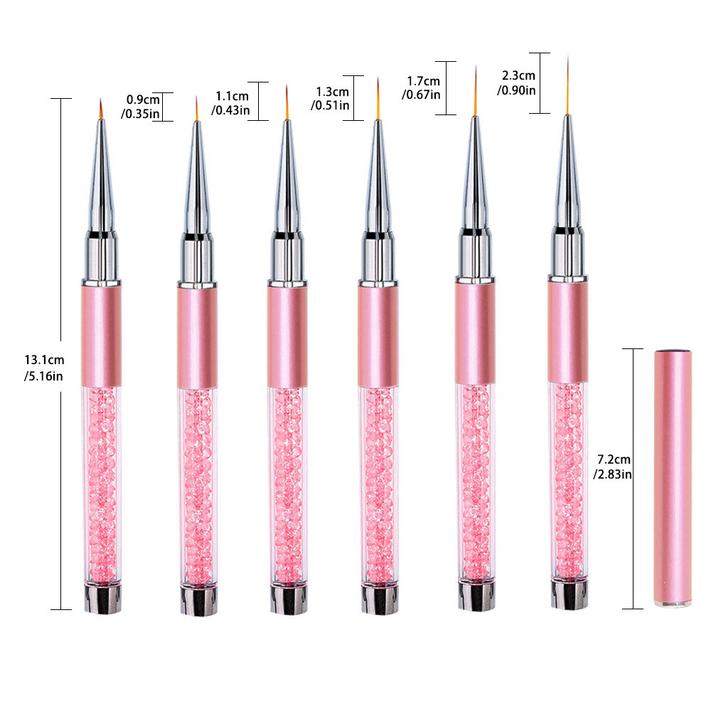 6pcs/Set Acrylic French Stripe - Resin Art Gel ulasan dan harga
