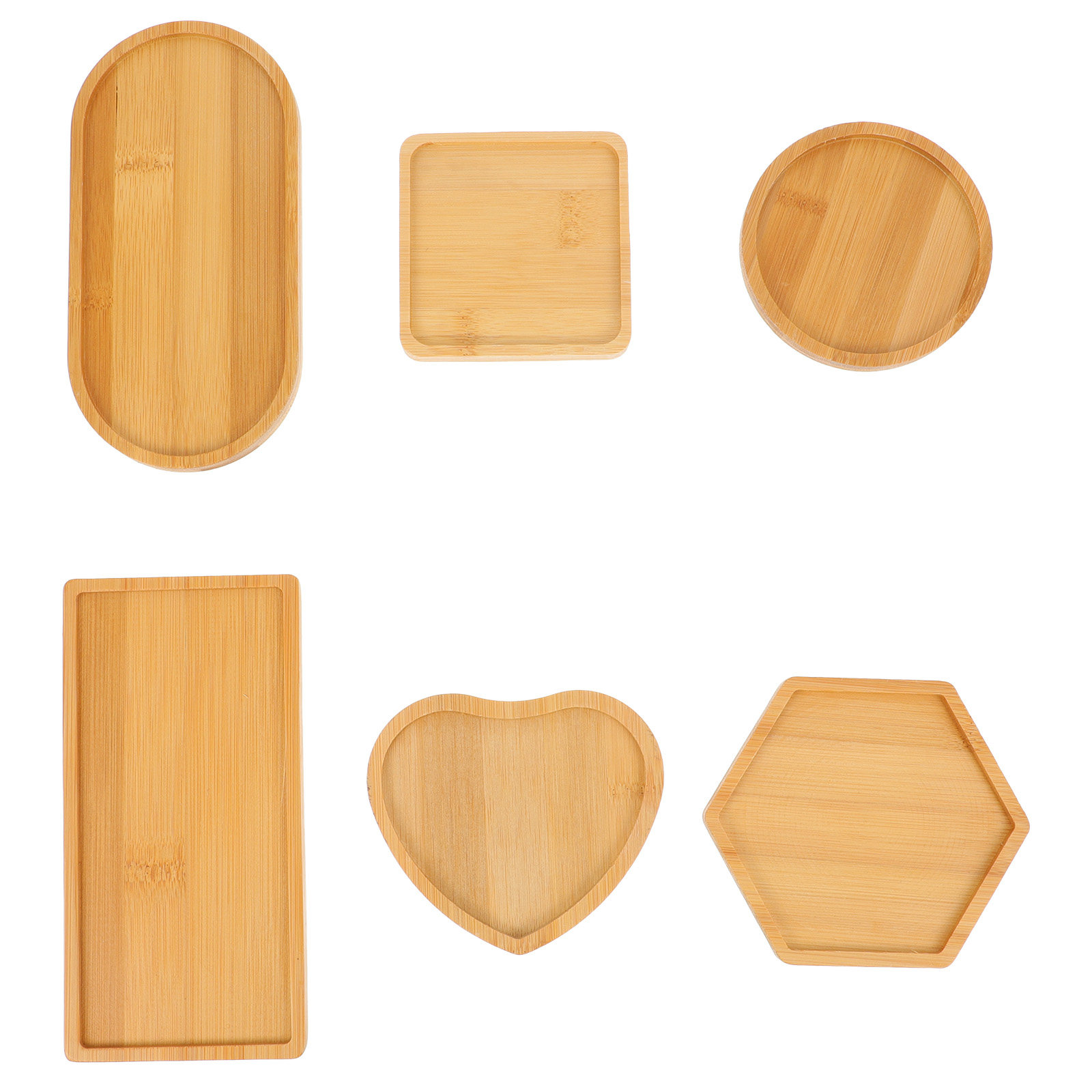 6Pcs Wooden Tray DIY Mold for  - Resin Art Tray ulasan dan harga