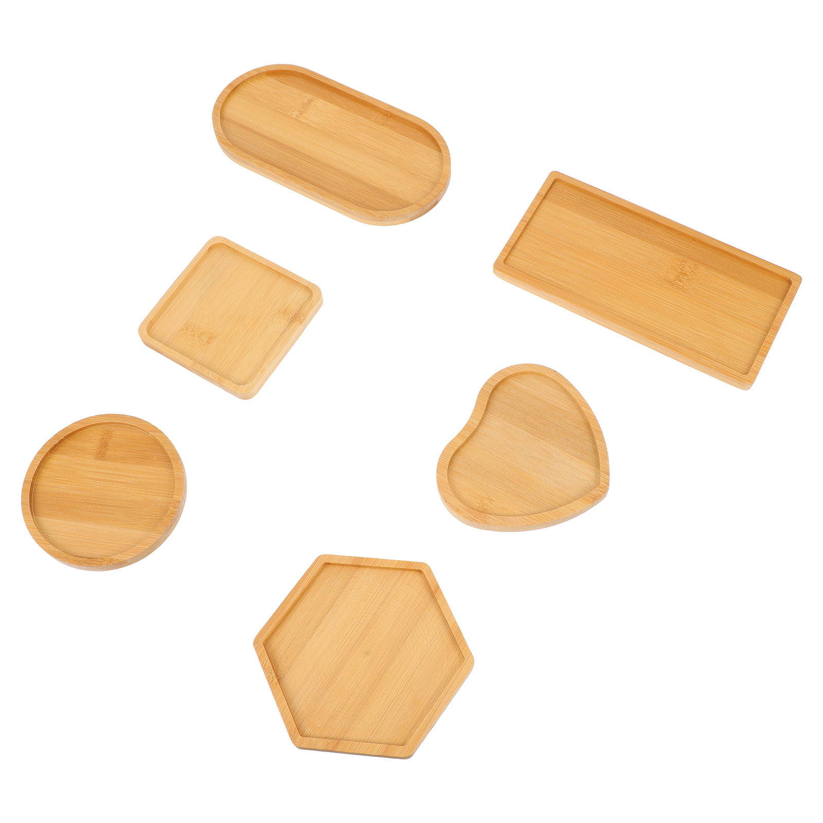 6Pcs Wooden Tray DIY Mold for  - Resin Art Tray ulasan dan harga