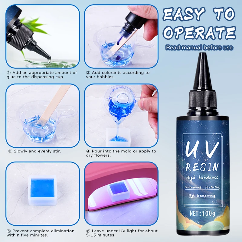 UV Resin Glue for DIY Jewelry, - Resin Art Lamp ulasan dan harga