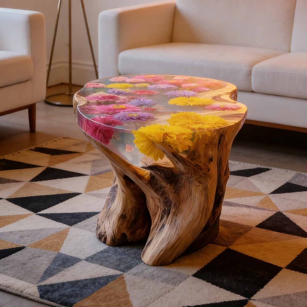 mnCustom Handmade Luxury Natur - Resin Art Coffee Table ulasan dan harga