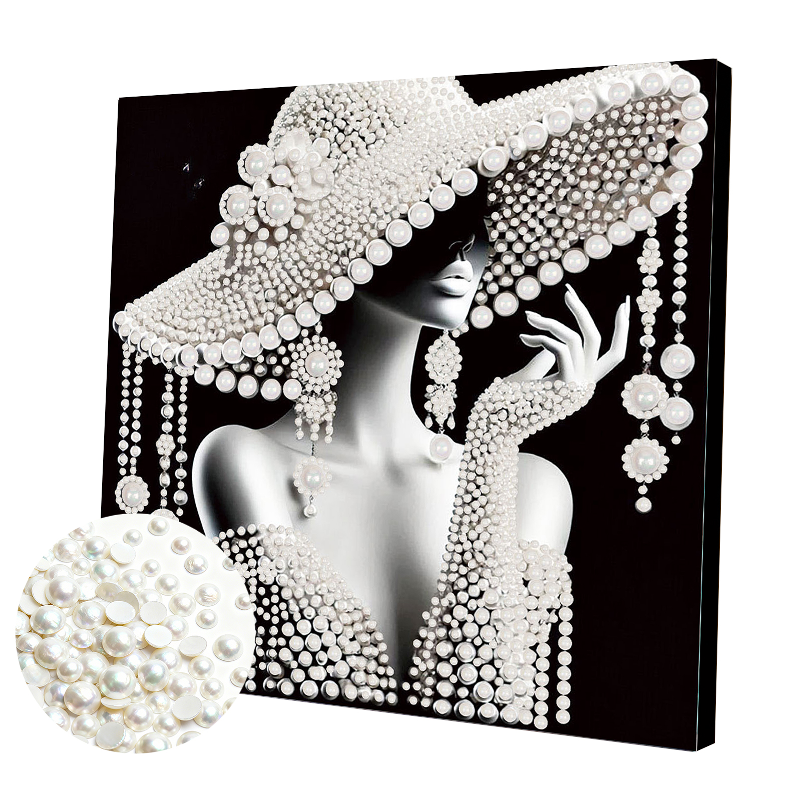 DIY Ladies Pearl Painting Art  - Resin Art Frame ulasan dan harga