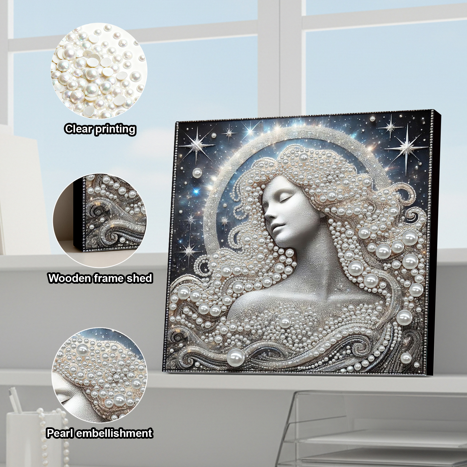 DIY Ladies Pearl Painting Art  - Resin Art Frame ulasan dan harga
