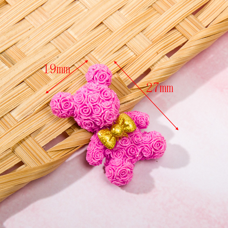 10pcs Rose Blossom Bear Resin  - Resin Art Rose Petals ulasan dan harga