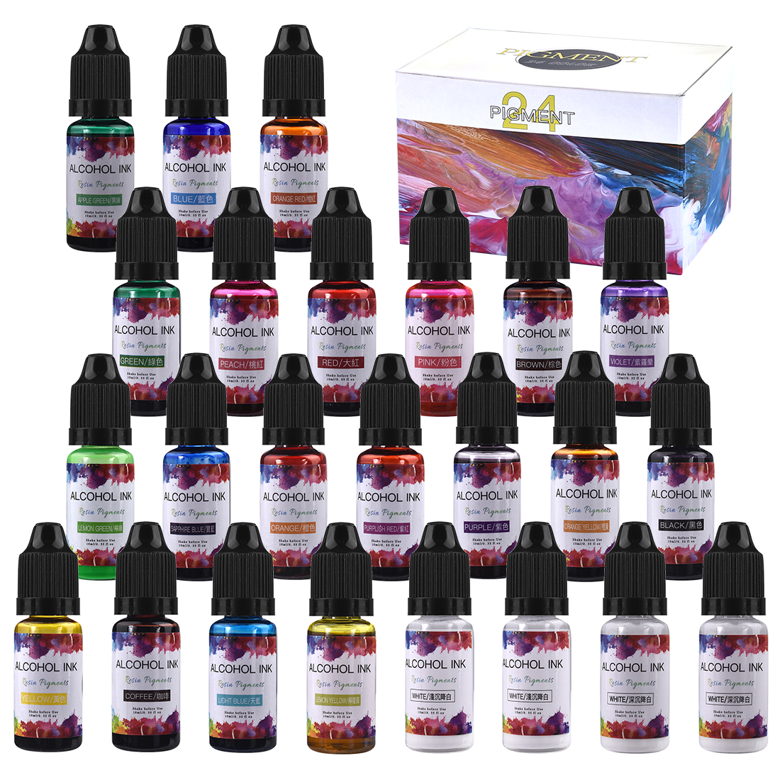 10ML Art Ink Alcohol Resin Pig - Resin Art Alcohol Ink ulasan dan harga