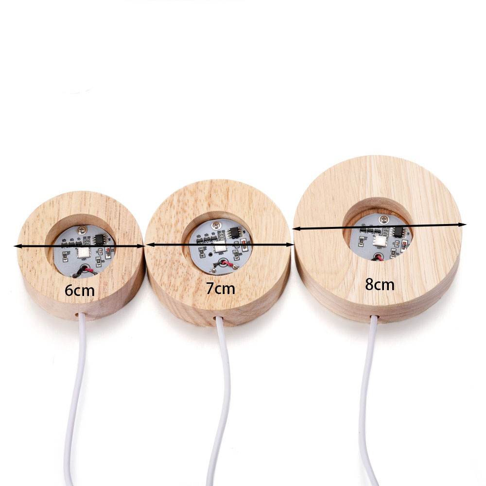 Resin Art Display Round Wood C - Resin Art Lamp ulasan dan harga