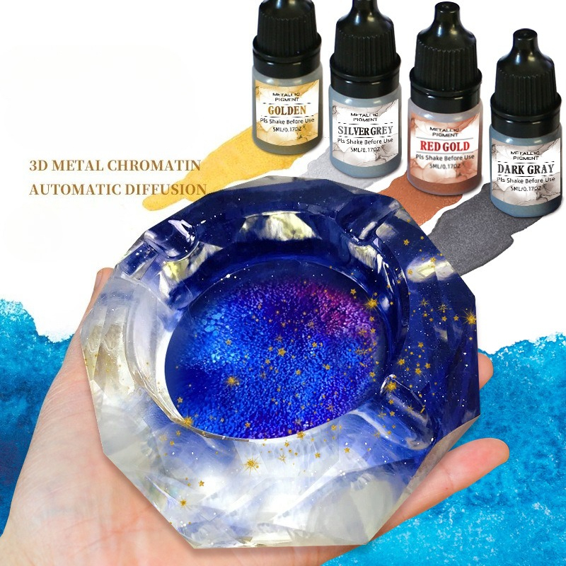 24-Color Metallic Alcohol Ink  - Resin Art Alcohol Ink ulasan dan harga