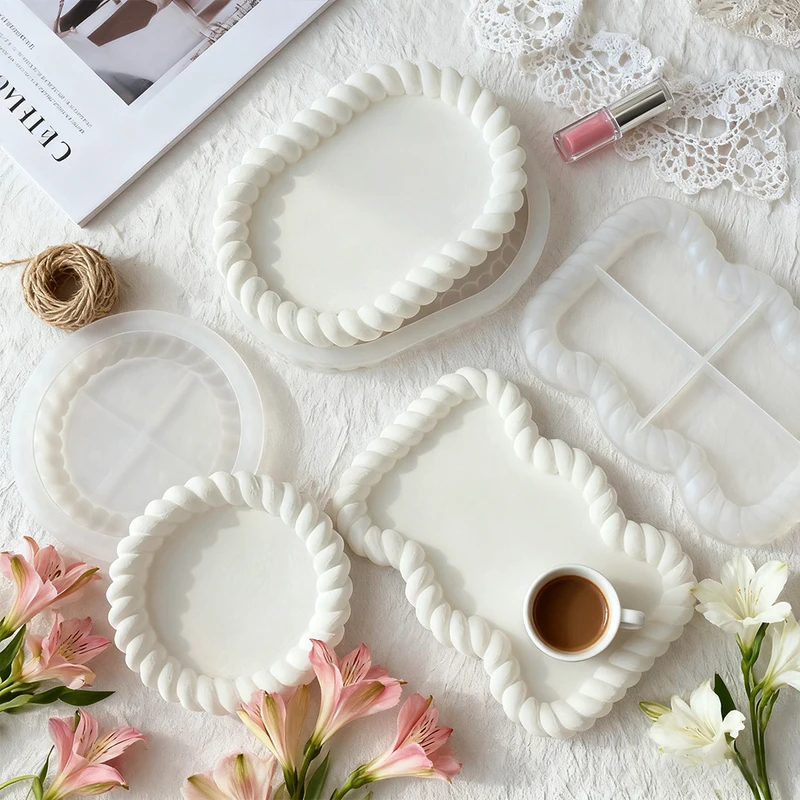 DIY Geometric Cloud Oval Form  - Resin Art Tray ulasan dan harga