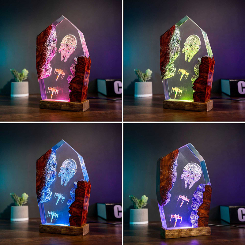 Table Resin Lamp Universe War  - Resin Art Lamp ulasan dan harga