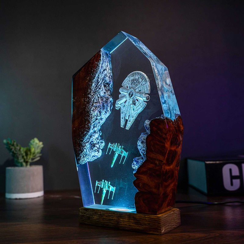 Table Resin Lamp Universe War  - Resin Art Lamp ulasan dan harga