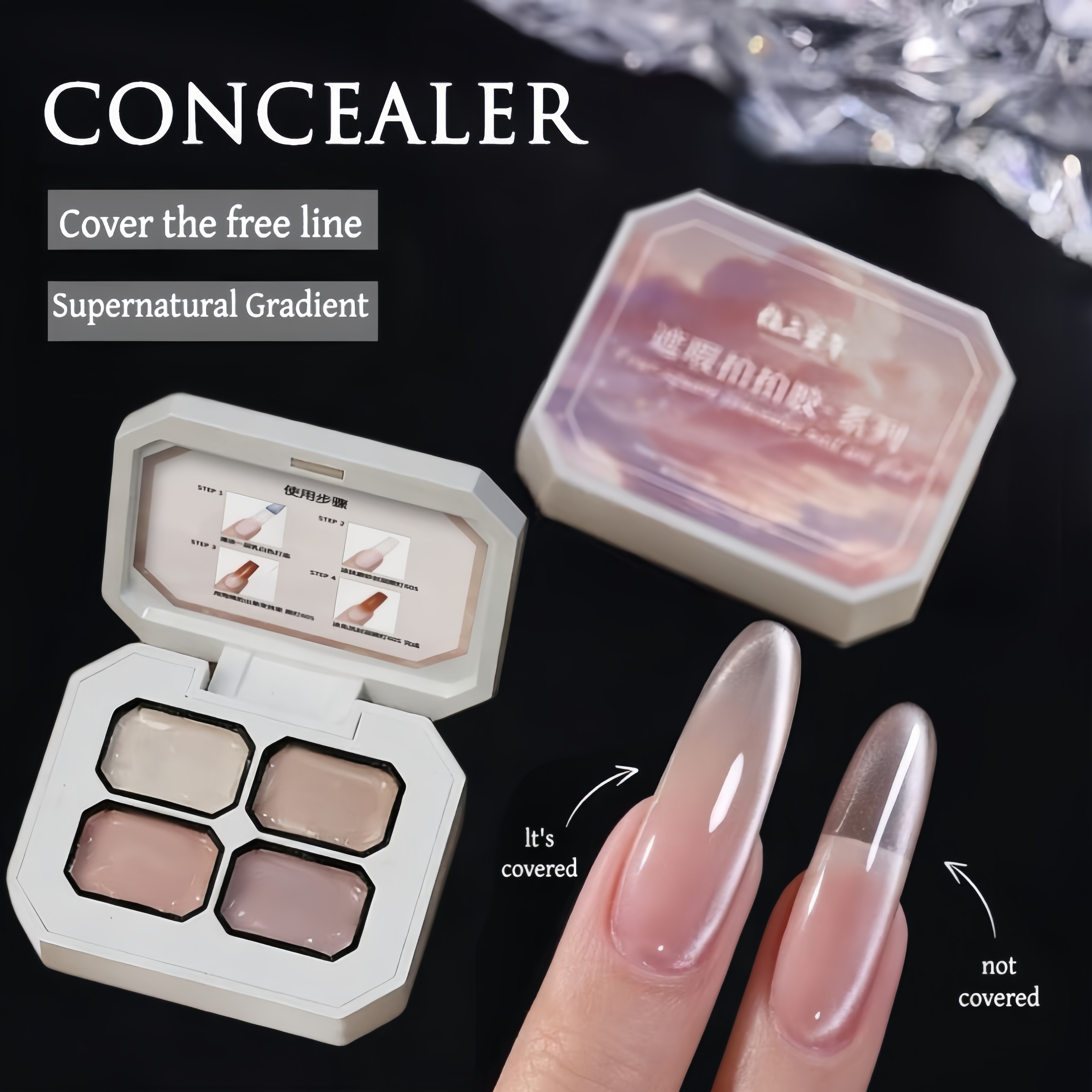 4 Colors concealer polular nud - Resin Art Gel ulasan dan harga