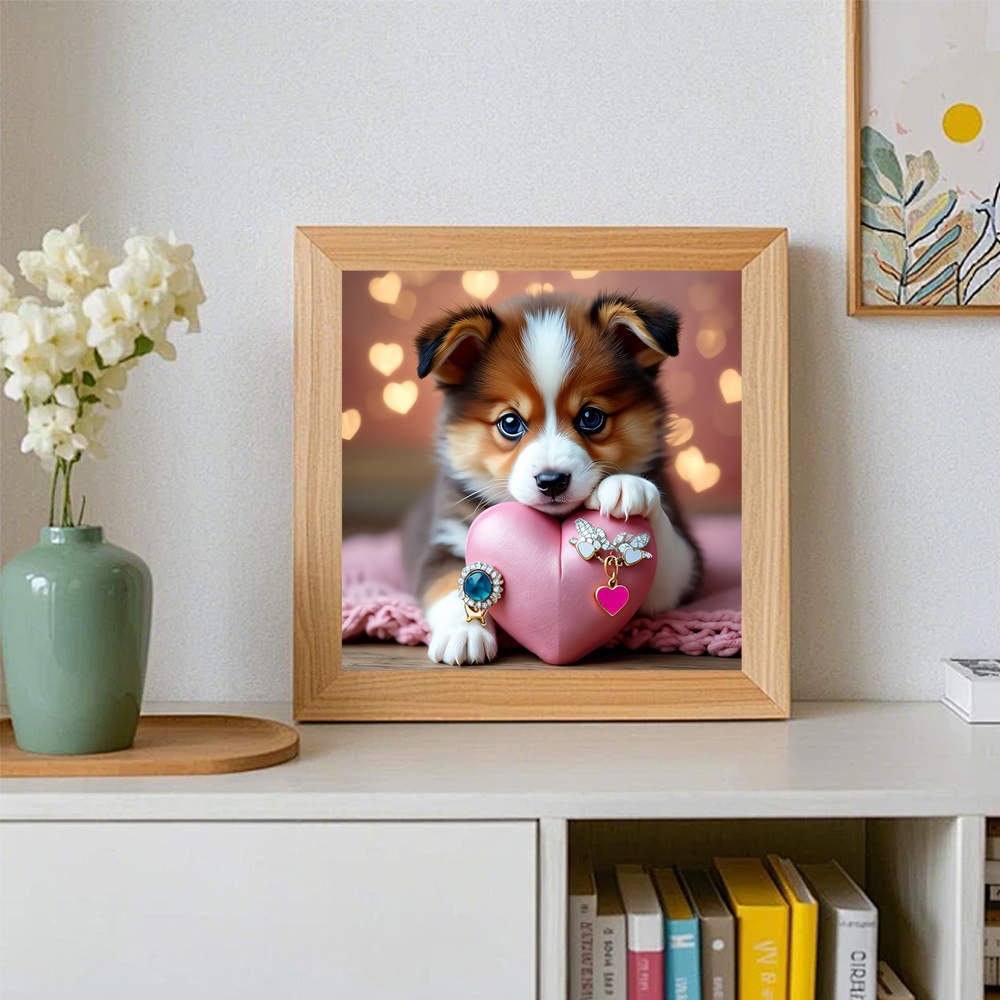 1pc frameless  5D DIY Diamond  - Resin Art Heart ulasan dan harga