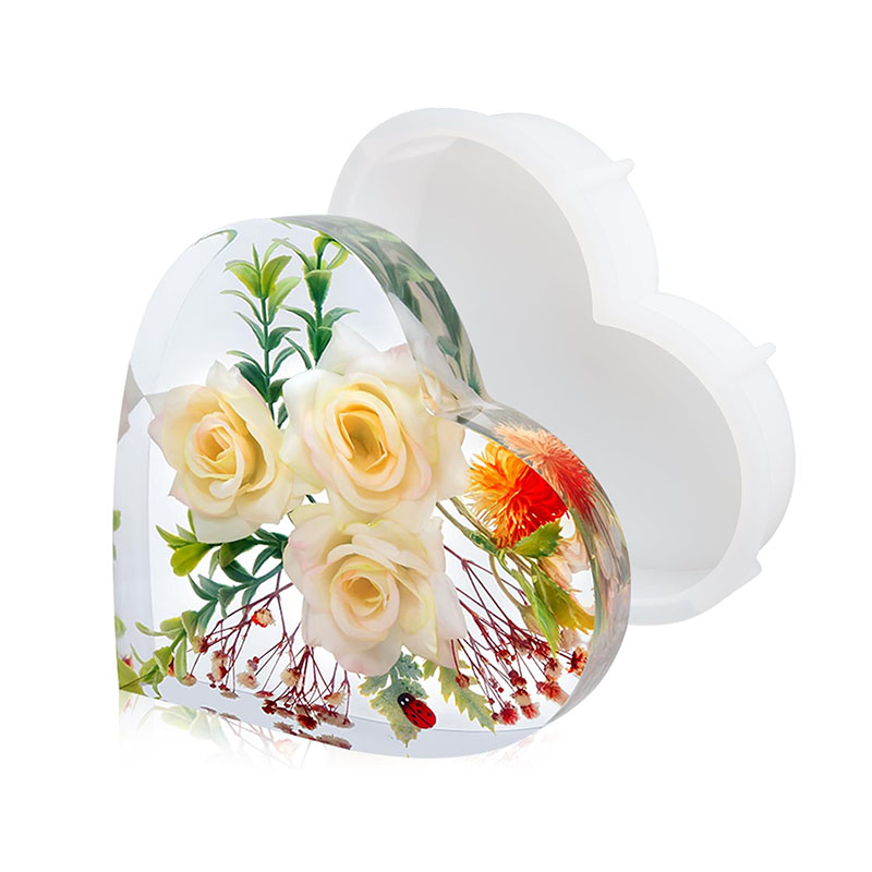 Large Heart Epoxy Resin Mold F - Resin Art Heart ulasan dan harga