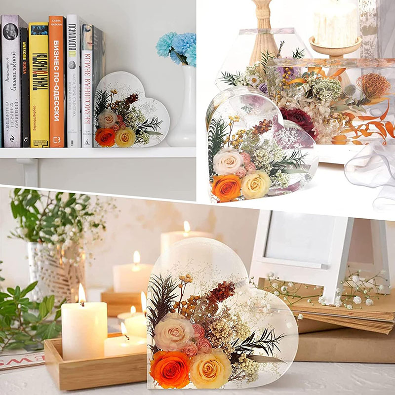 Large Heart Epoxy Resin Mold F - Resin Art Heart ulasan dan harga