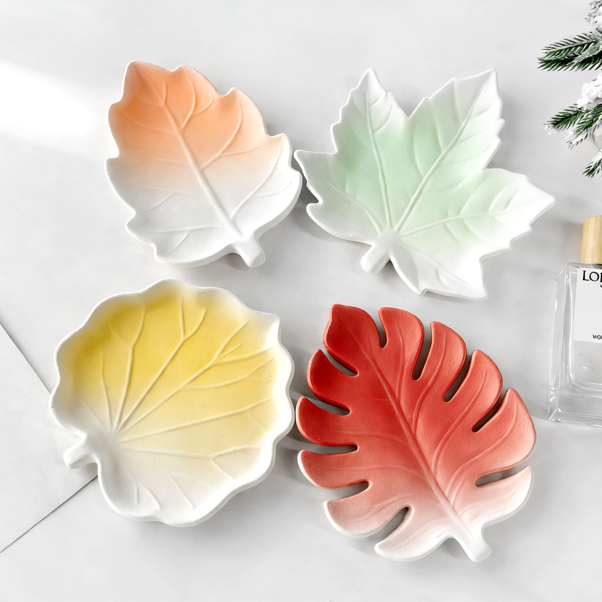 DIY Gypsum Form Leaf Coaster S - Resin Art Tray ulasan dan harga