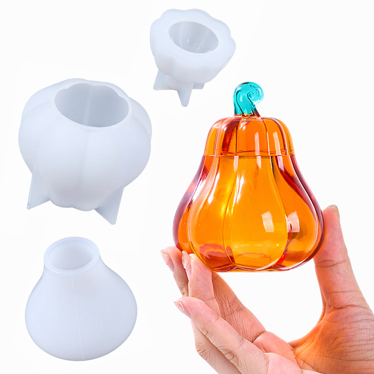 DIY Pumpkin Storage Box Silico - Resin Art Case ulasan dan harga