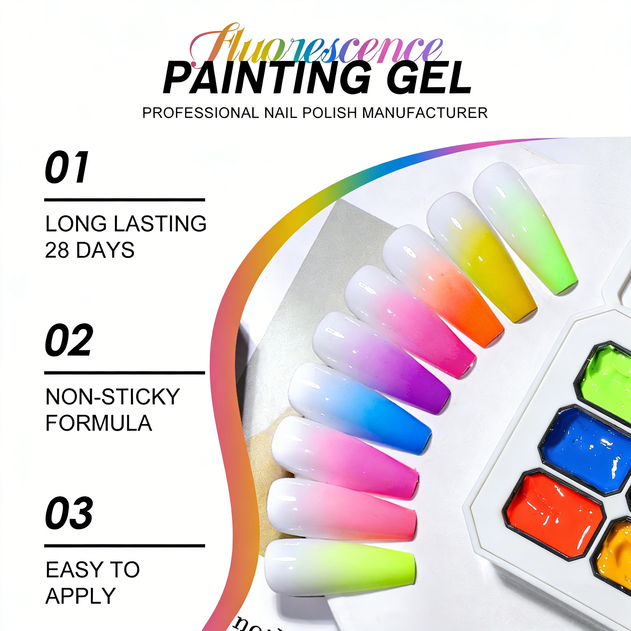 9-color solid nail polish ，pat - Resin Art Gel ulasan dan harga