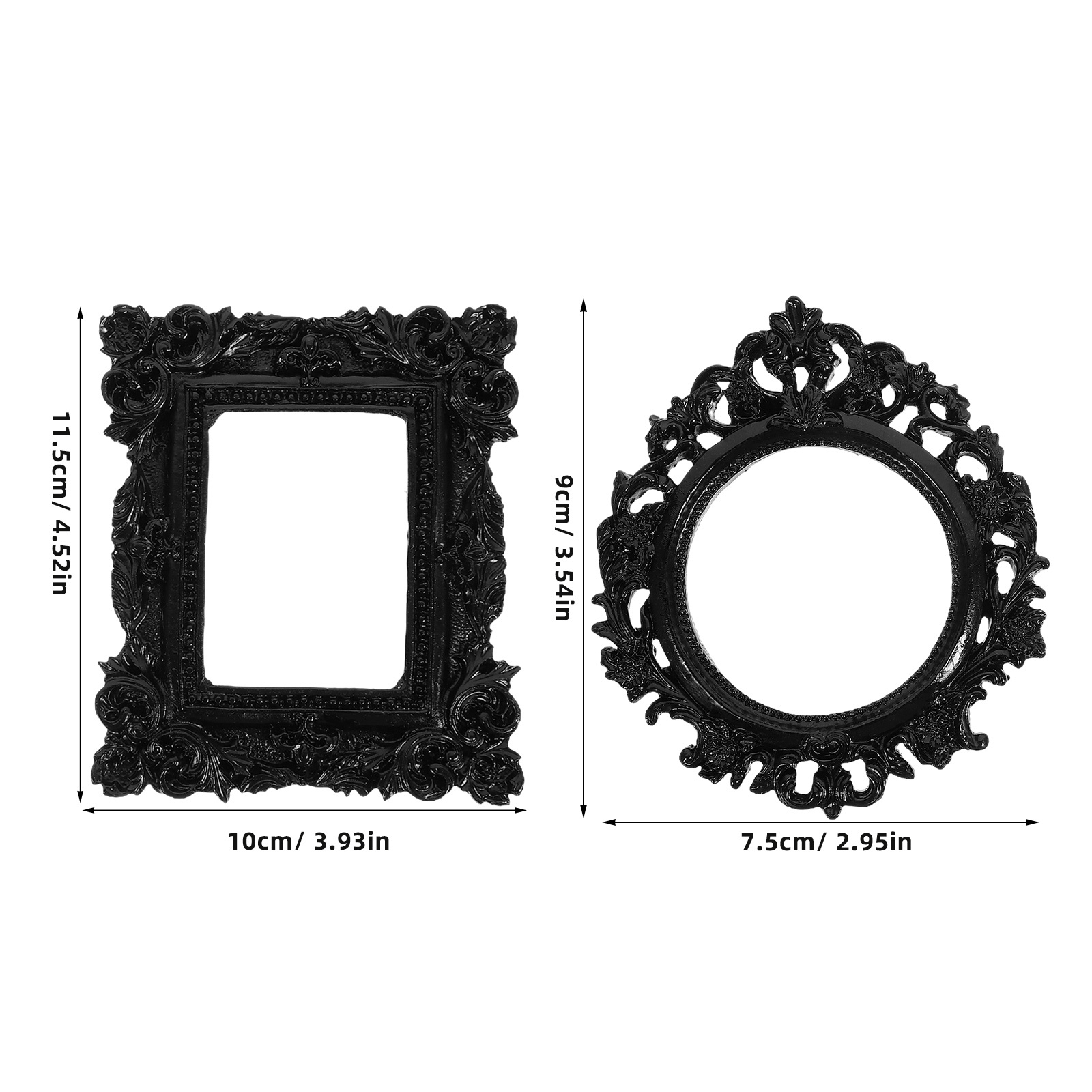 2pcs Mini Resin Photo Frames V - Resin Art Frame ulasan dan harga