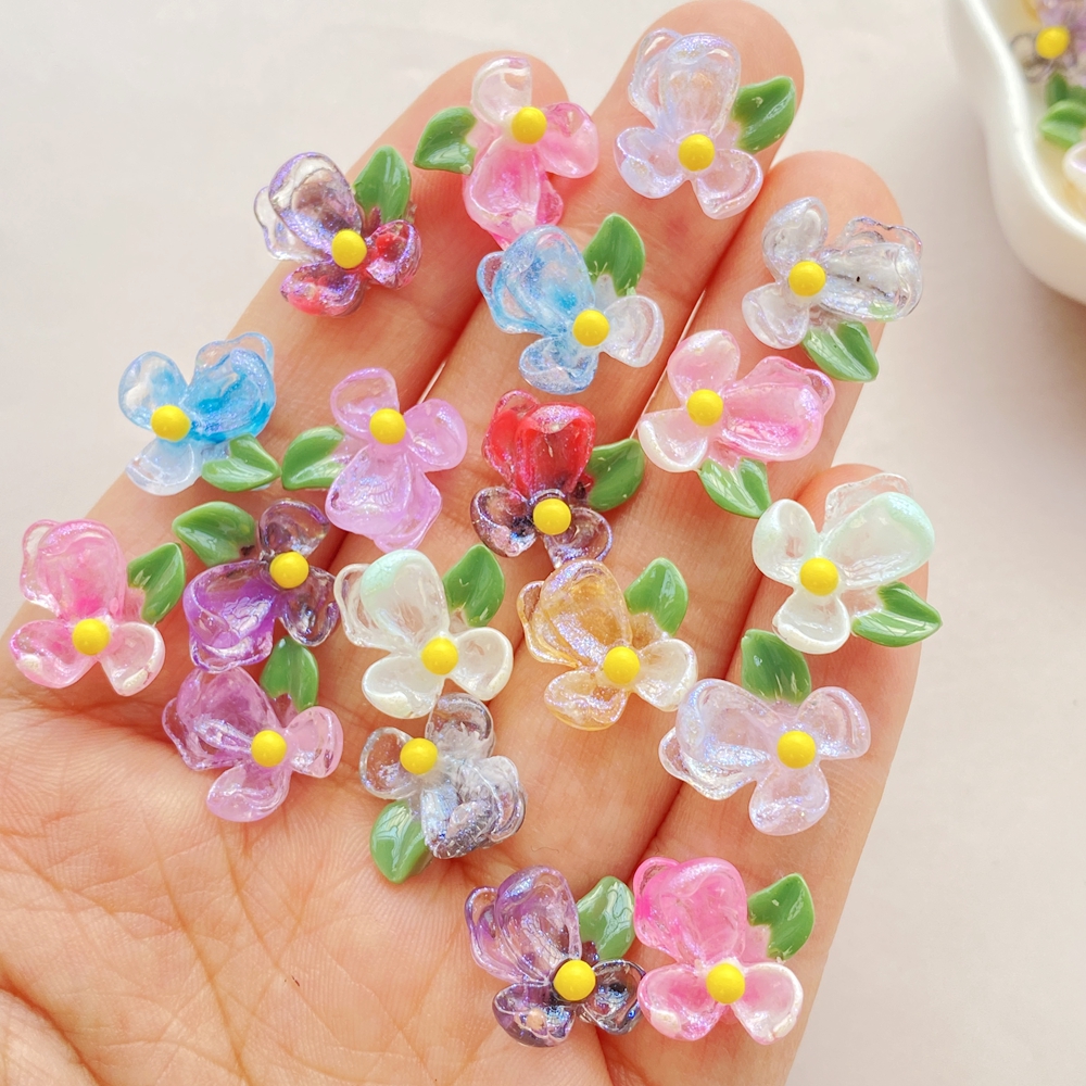 50Pcs Cute Cartoon Mini Colorf - Resin Art Design For Wedding ulasan dan harga