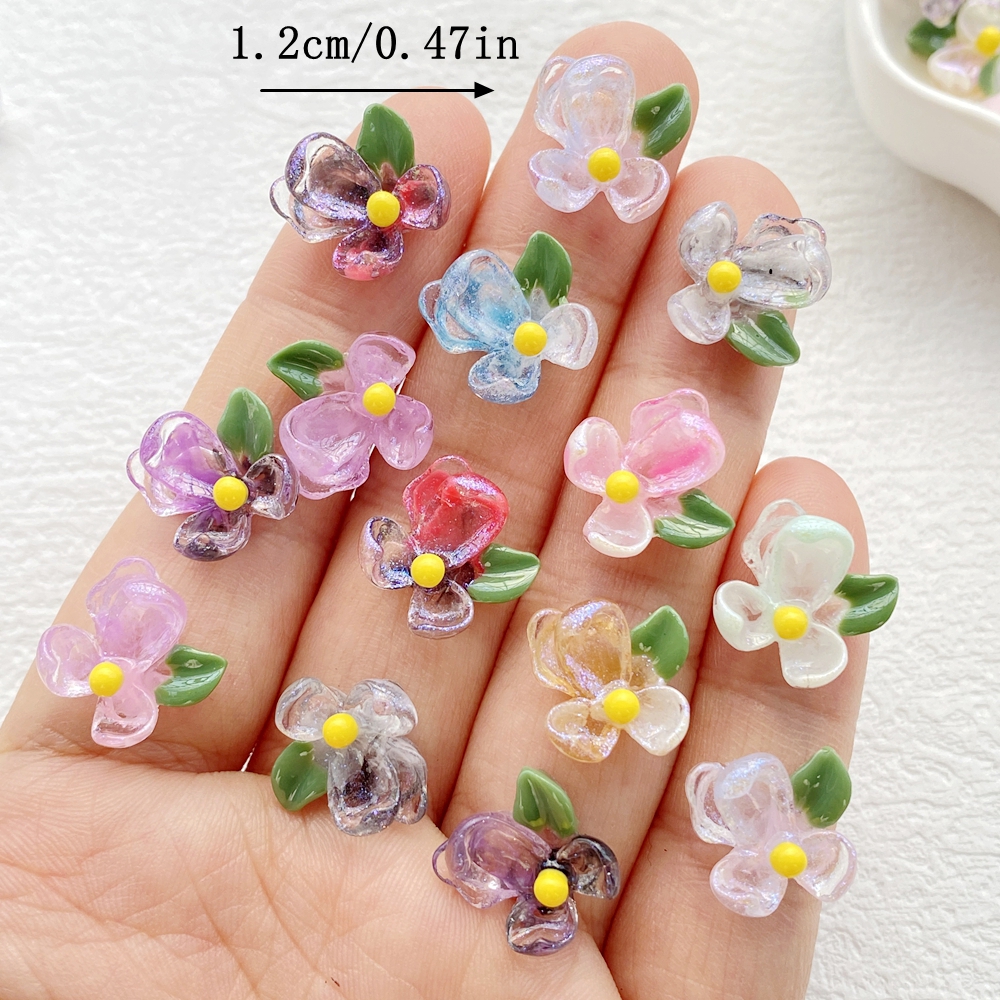 50Pcs Cute Cartoon Mini Colorf - Resin Art Design For Wedding ulasan dan harga