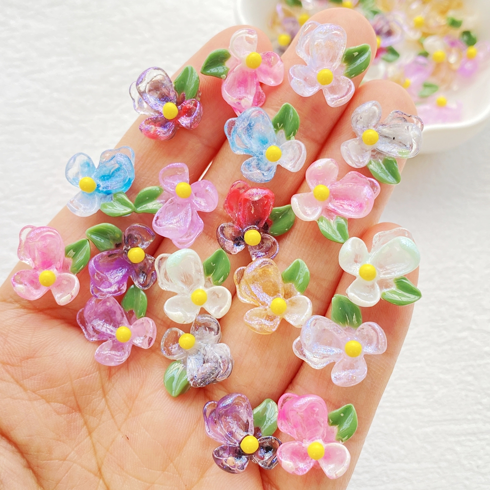 50Pcs Cute Cartoon Mini Colorf - Resin Art Design For Wedding ulasan dan harga