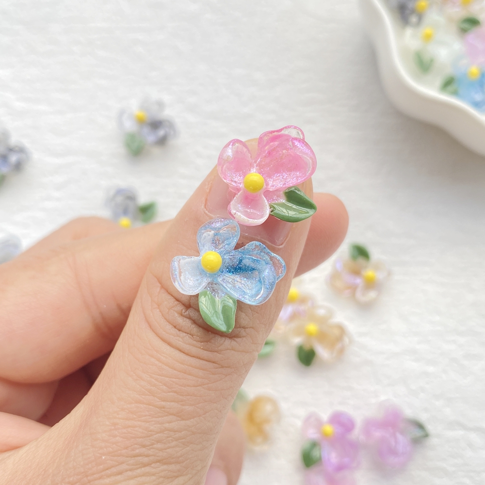 50Pcs Cute Cartoon Mini Colorf - Resin Art Design For Wedding ulasan dan harga