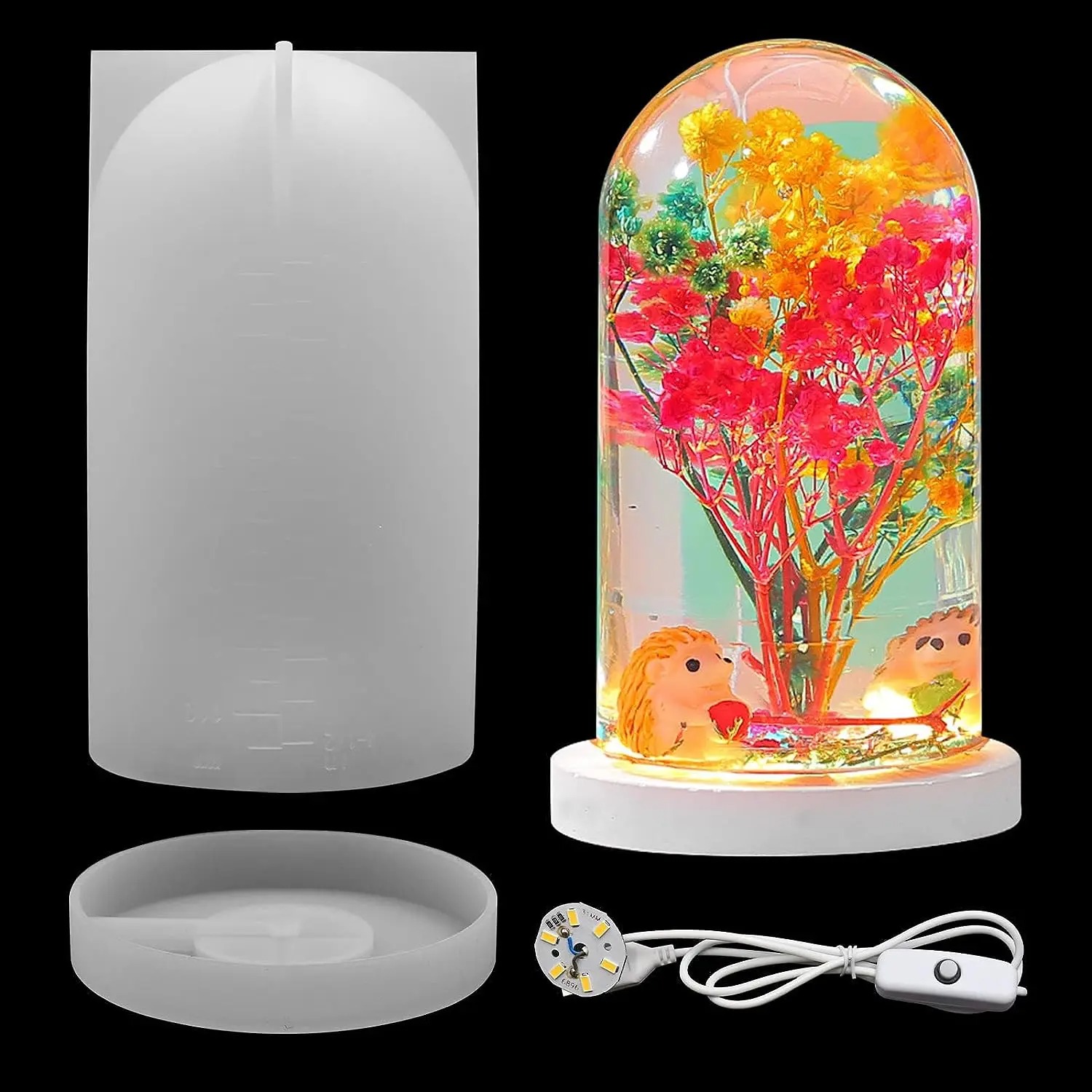 DIY Crystal Epoxy Resin Mold L - Resin Art Lamp ulasan dan harga