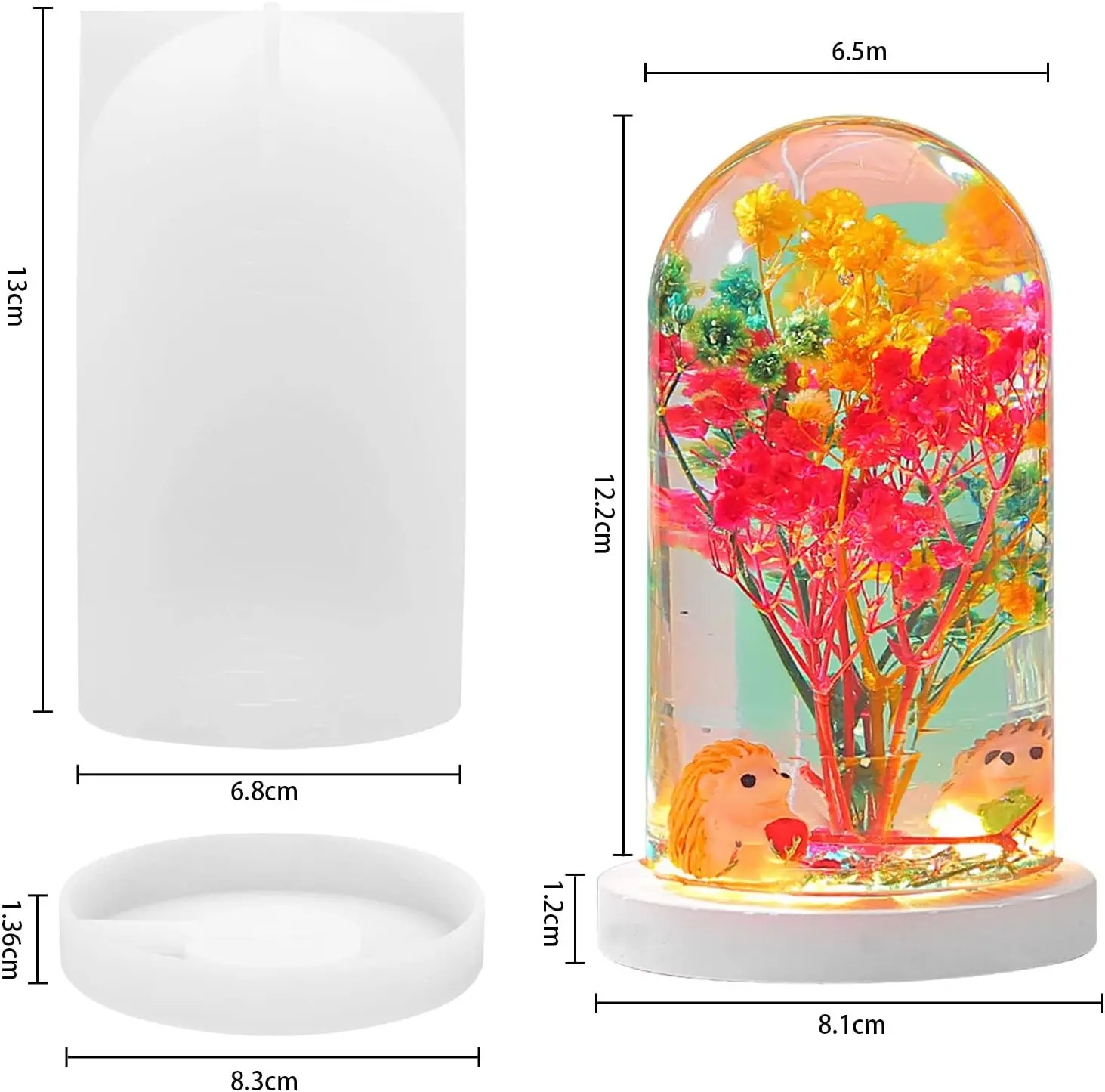 DIY Crystal Epoxy Resin Mold L - Resin Art Lamp ulasan dan harga