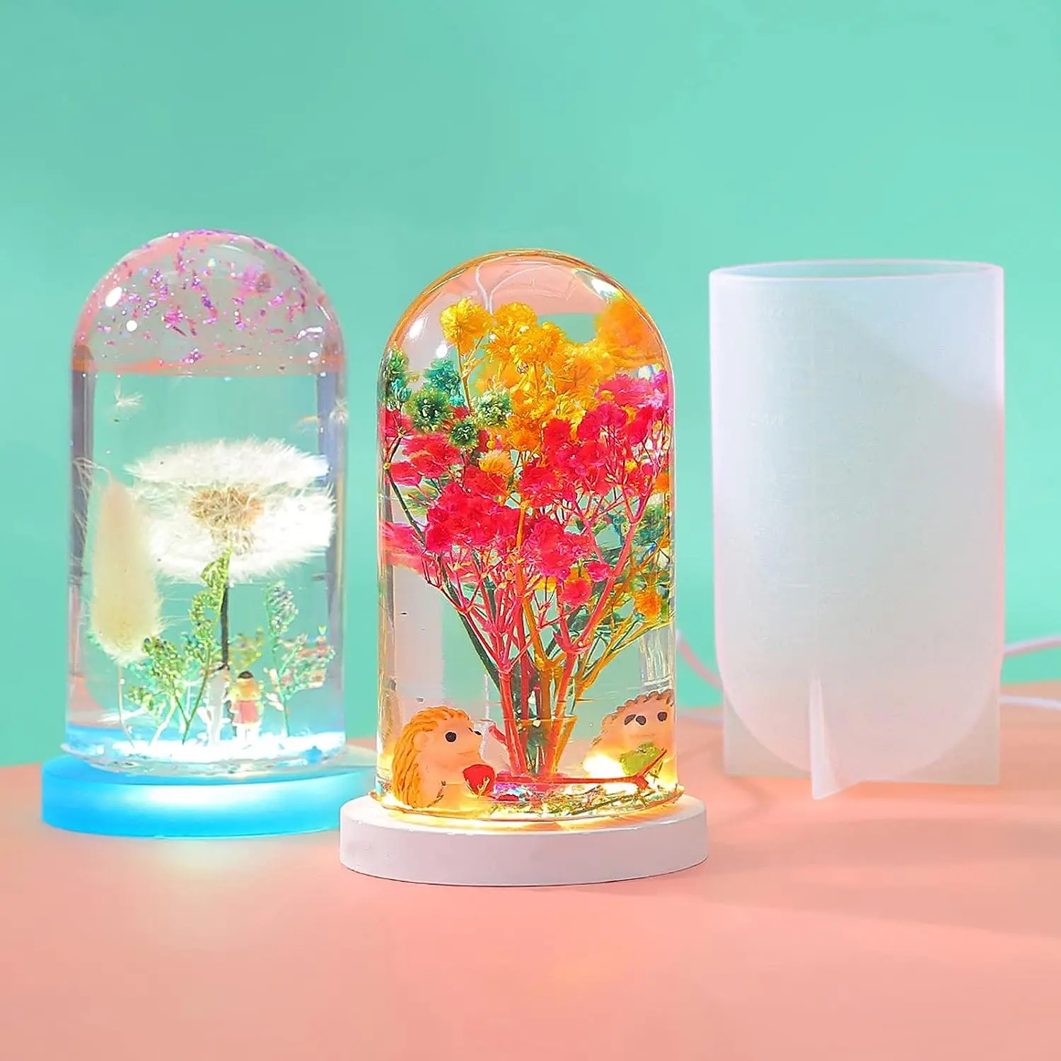 DIY Crystal Epoxy Resin Mold L - Resin Art Lamp ulasan dan harga