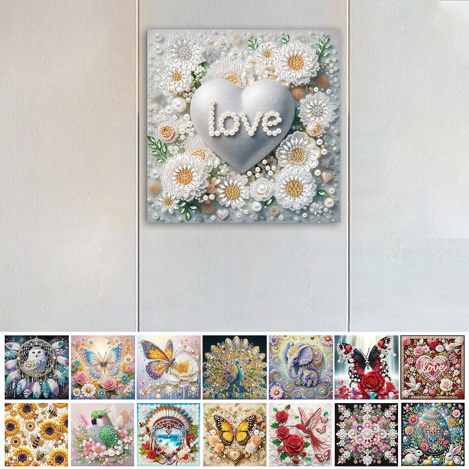 Pearl Gem Diamond Art Painting - Resin Art Frame ulasan dan harga