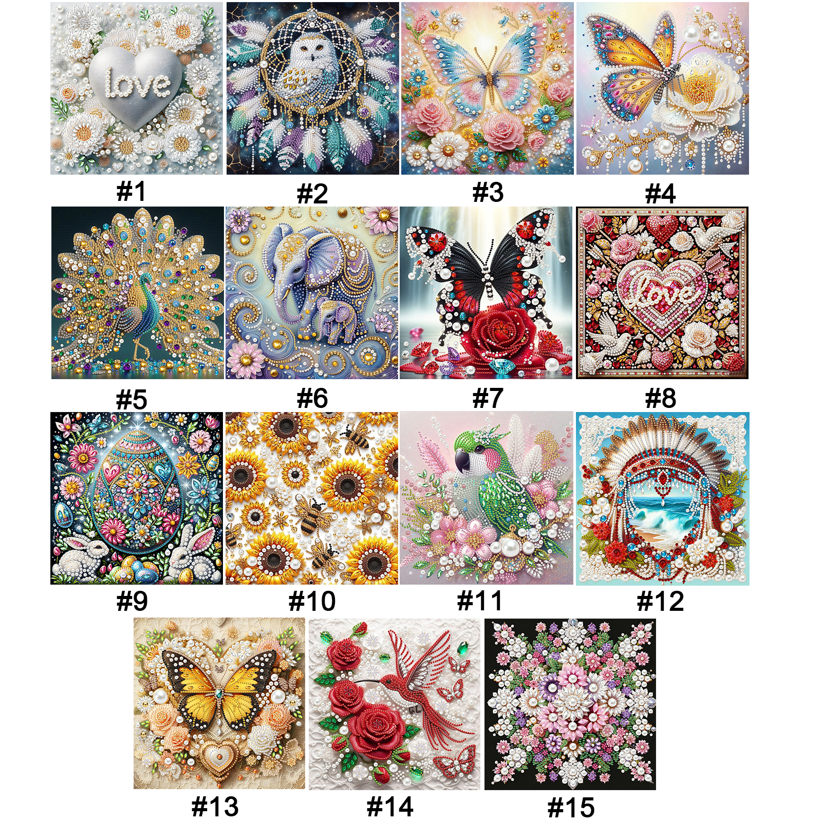 Pearl Gem Diamond Art Painting - Resin Art Frame ulasan dan harga