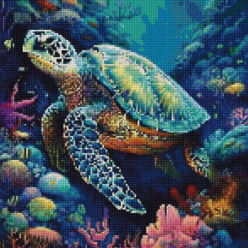 1PC frameless  Full Square Rou - Resin Art Wall ulasan dan harga