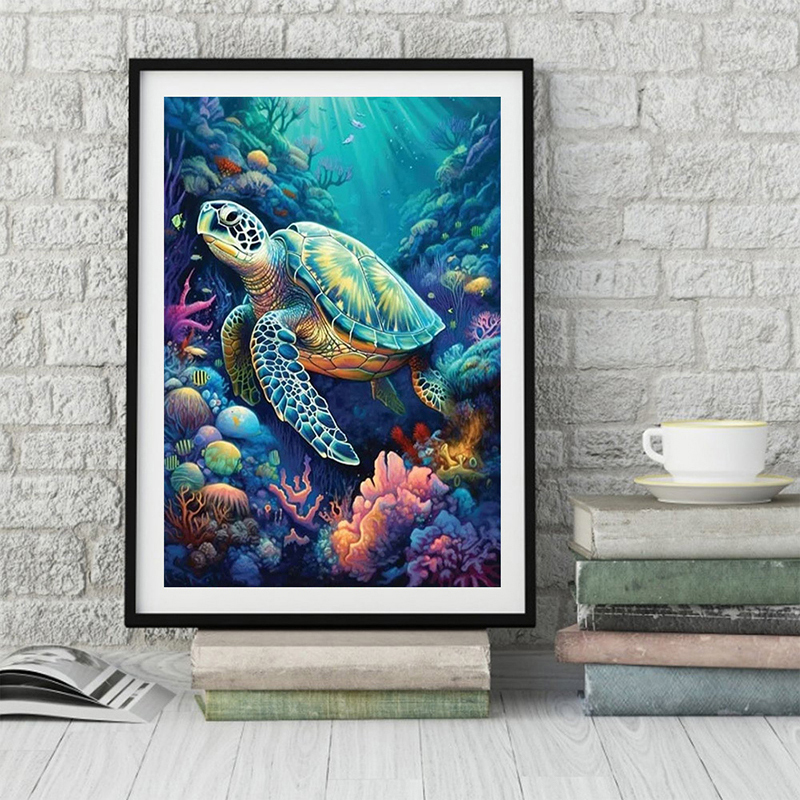 1PC frameless  Full Square Rou - Resin Art Wall ulasan dan harga