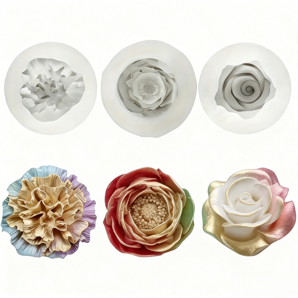 3-Piece Silicone Molds for Ros - Resin Art Rose Petals ulasan dan harga