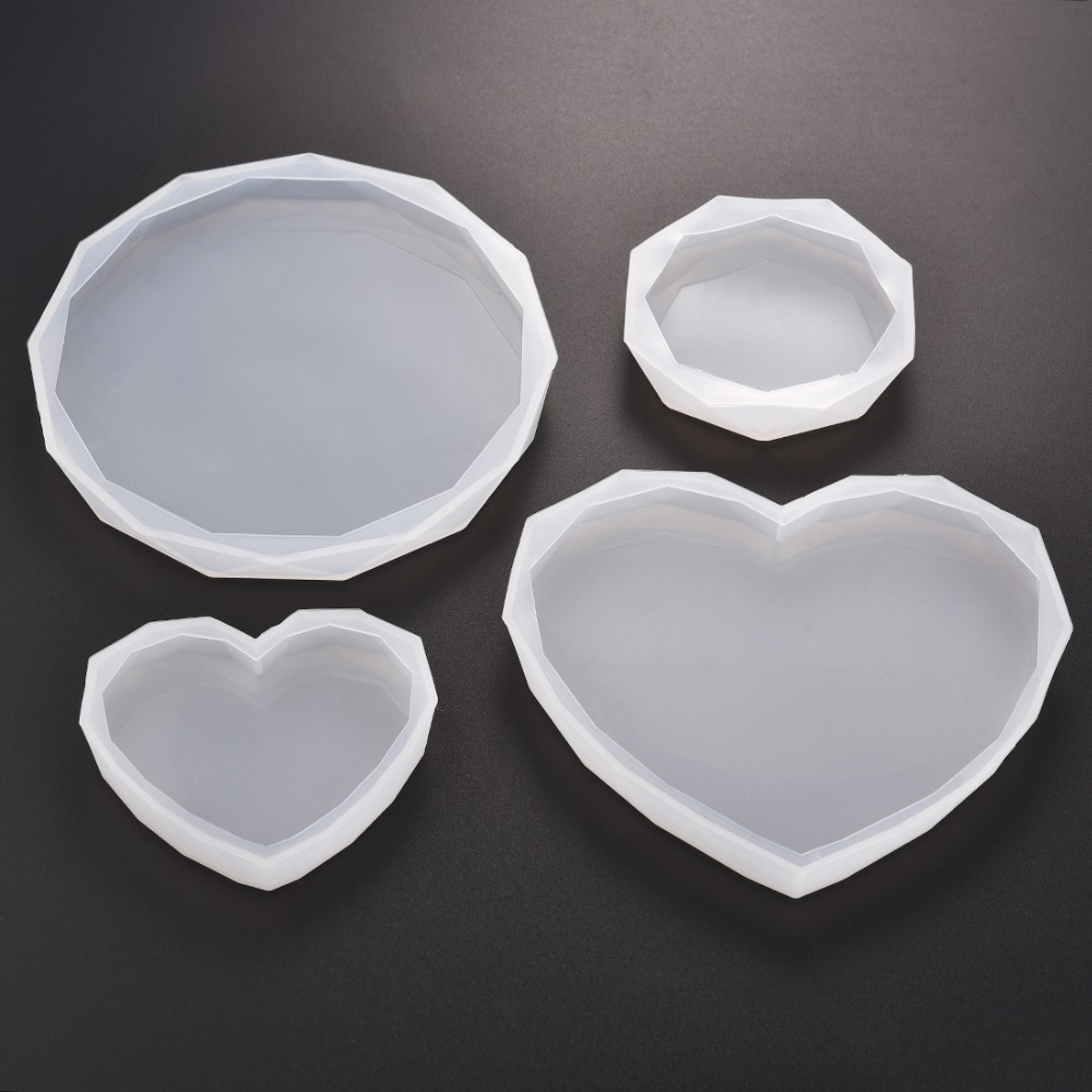 Resin Coaster Silicone Mold Ca - Resin Art Heart ulasan dan harga