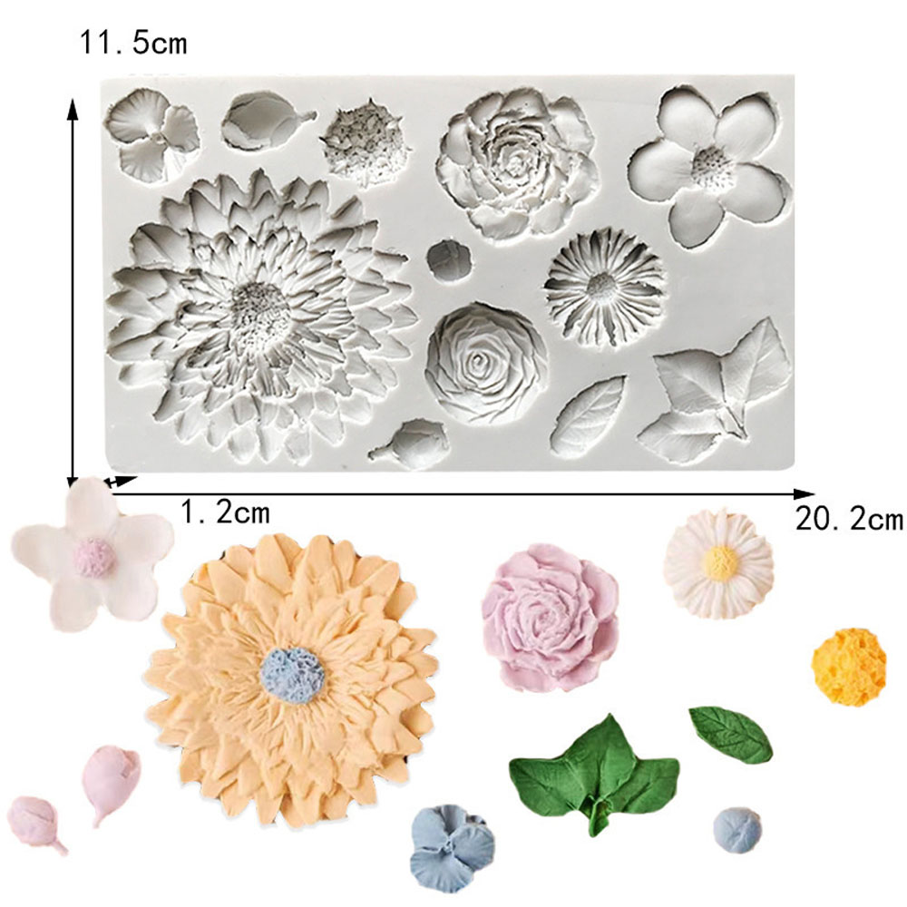 Sunflower Petals & Leaves Sili - Resin Art Rose Petals ulasan dan harga
