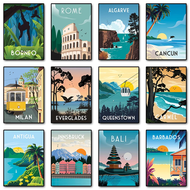 Travel Illustrated Diamond Pai - Resin Art Bali ulasan dan harga