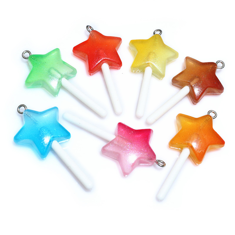 10pcs Resin Pendants Shiny Rou - Resin Art Jewelry Kit ulasan dan harga