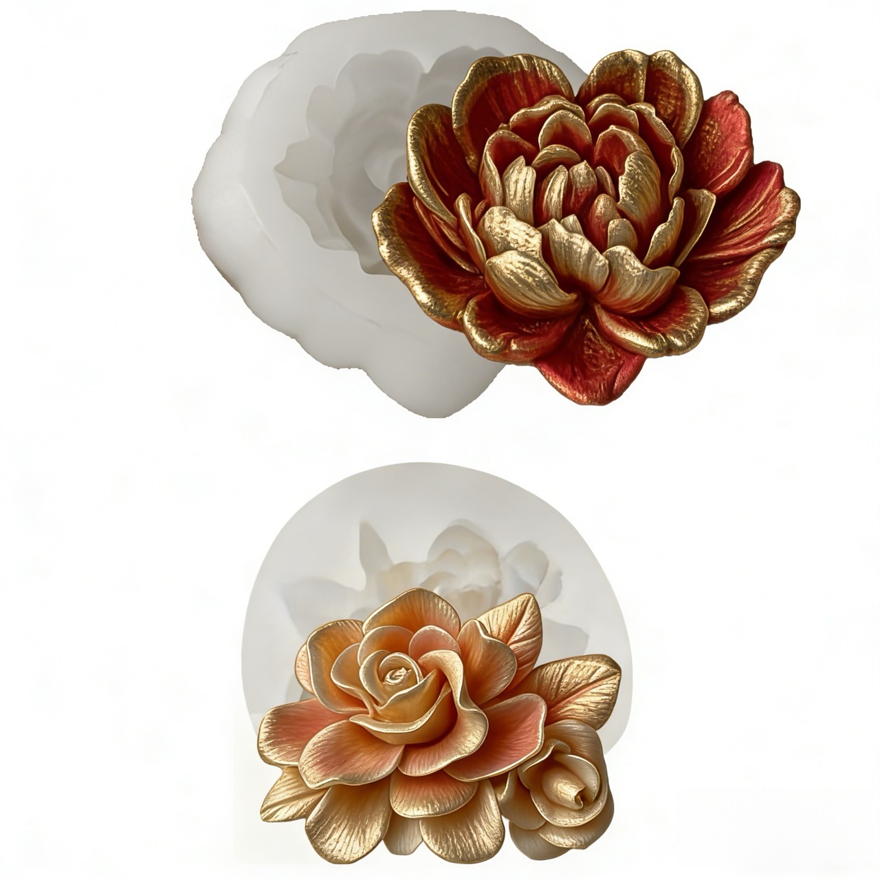 2-Piece 3D Heart-Shaped Garden - Resin Art Design For Wedding ulasan dan harga
