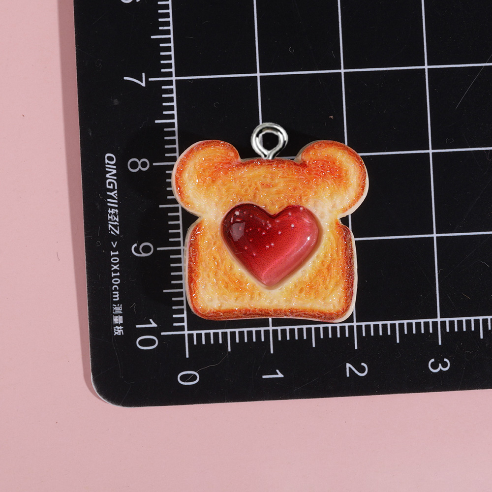10pcs Heart Bear Cat Animal Sh - Resin Art Keychain ulasan dan harga