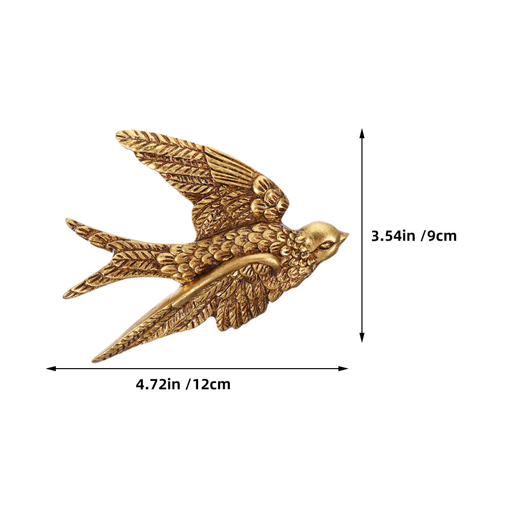 3Pcs Swallow Wall Decoration R - Resin Art Sculptures ulasan dan harga
