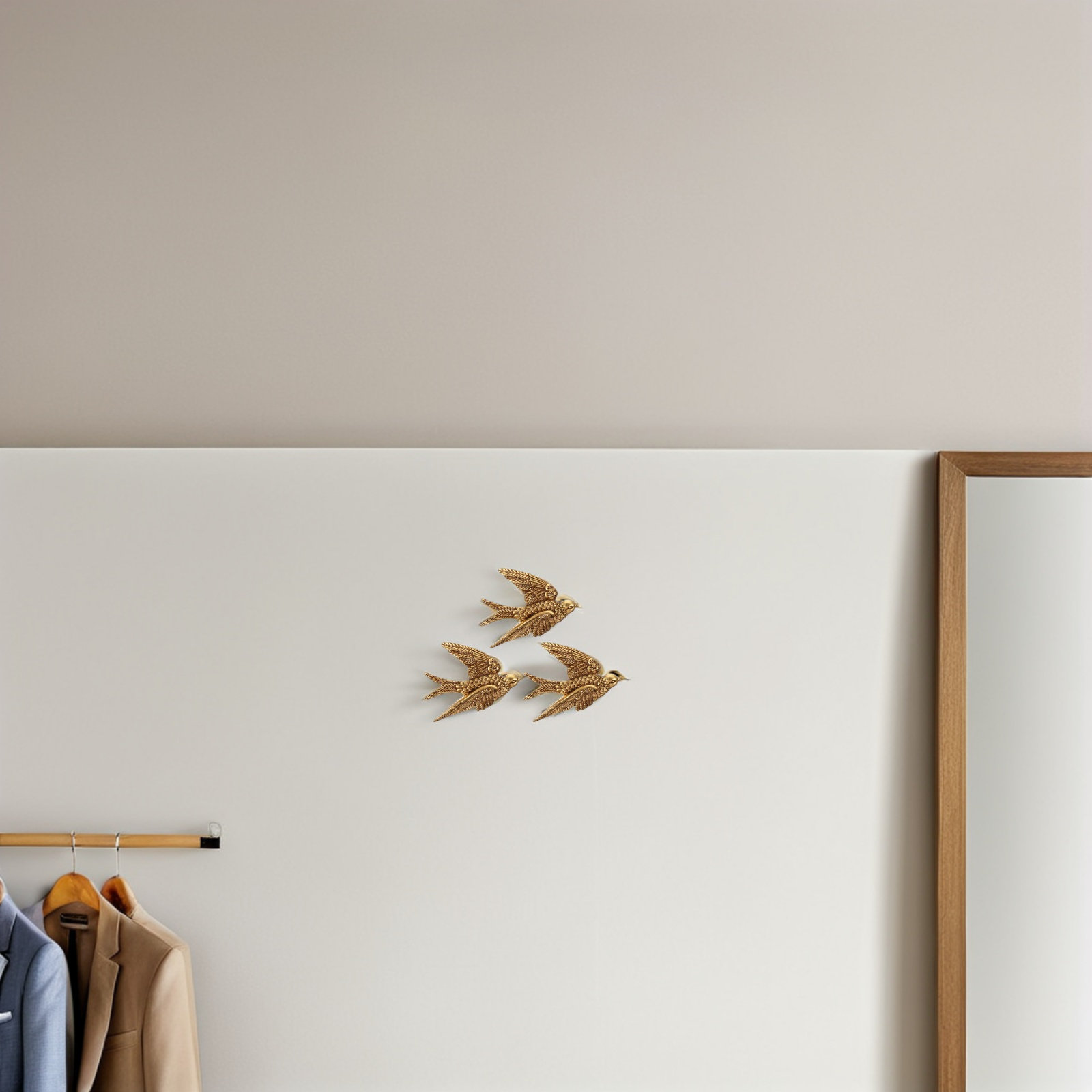 3Pcs Swallow Wall Decoration R - Resin Art Sculptures ulasan dan harga