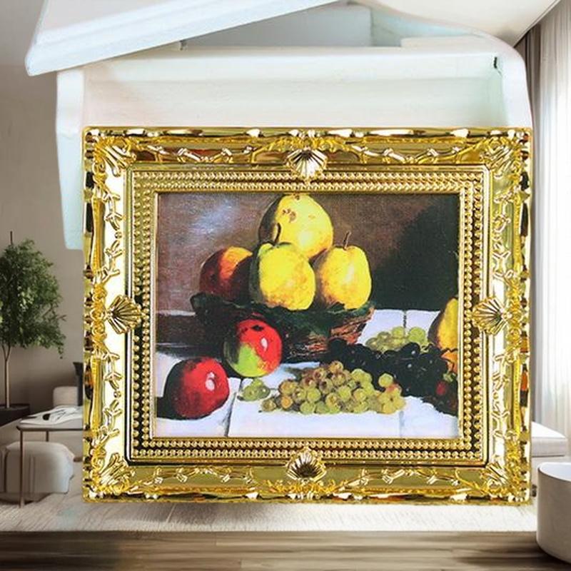1Pcs Miniature Doll House Wall - Resin Art Frame ulasan dan harga
