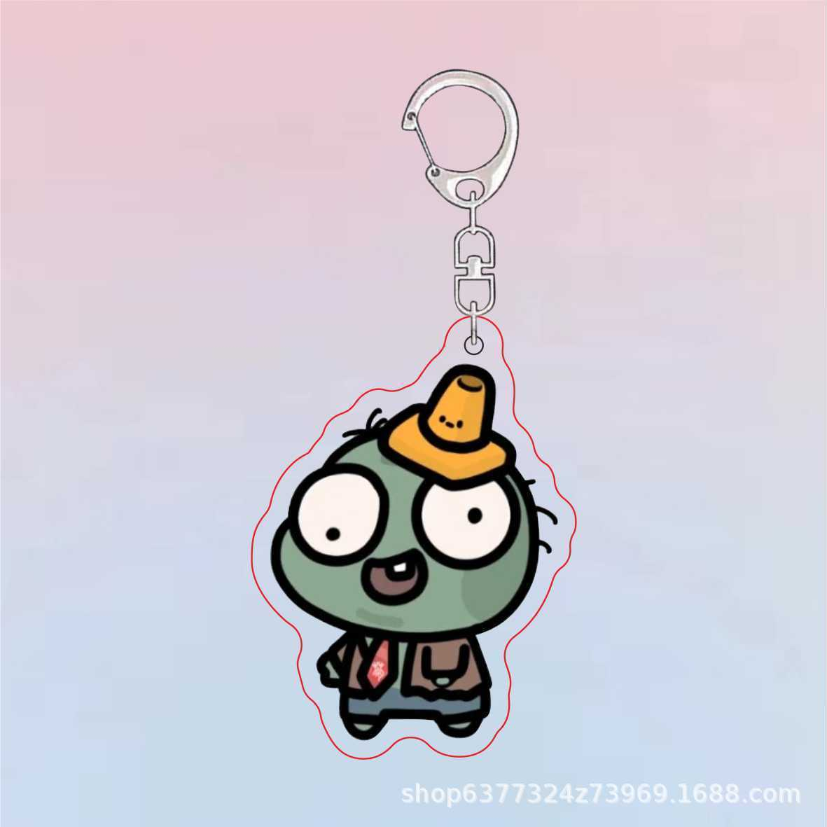 Plants Vs Zombies Acrylic Cute - Resin Art Keychain ulasan dan harga