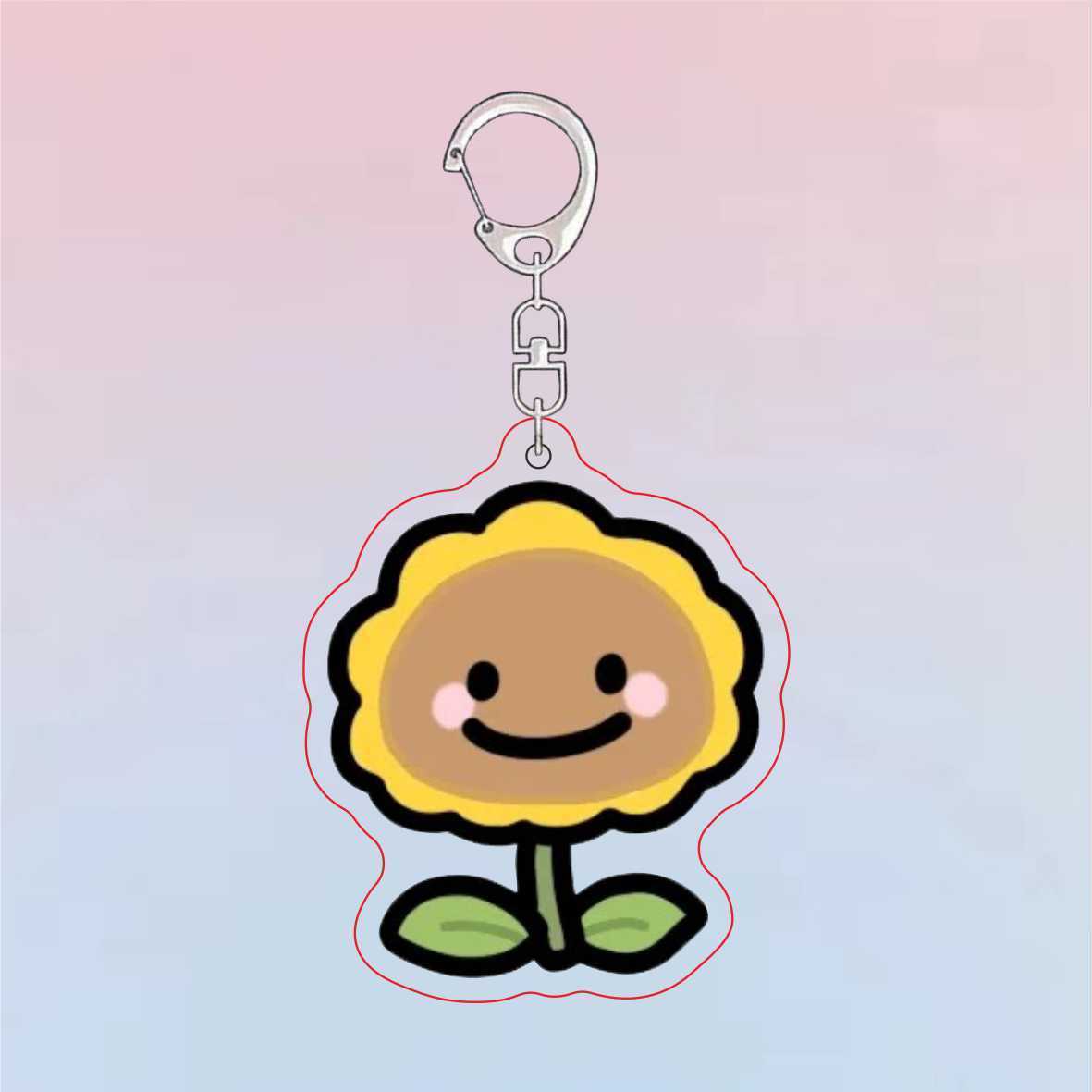 Plants Vs Zombies Acrylic Cute - Resin Art Keychain ulasan dan harga
