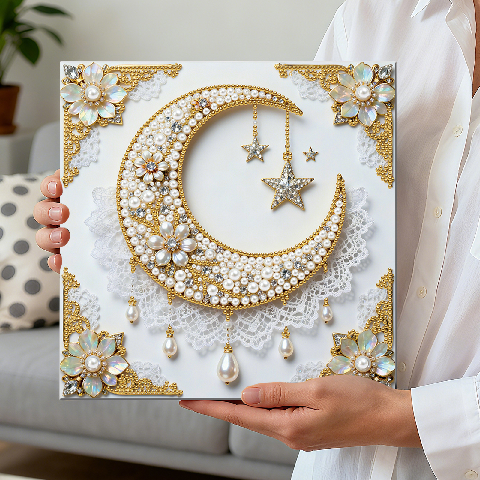 DIY Pearl Painting Kit for Hom - Resin Art Frame ulasan dan harga
