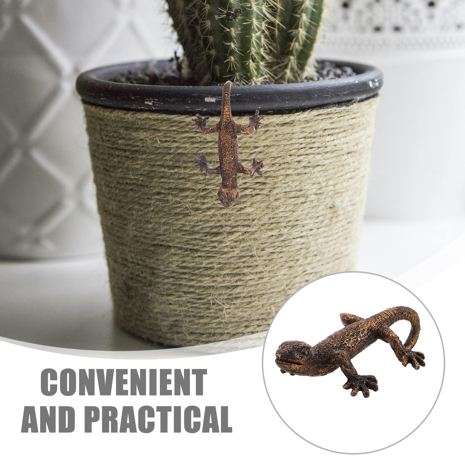 Gecko Wall Hanging Garden Deco - Resin Art Wall ulasan dan harga