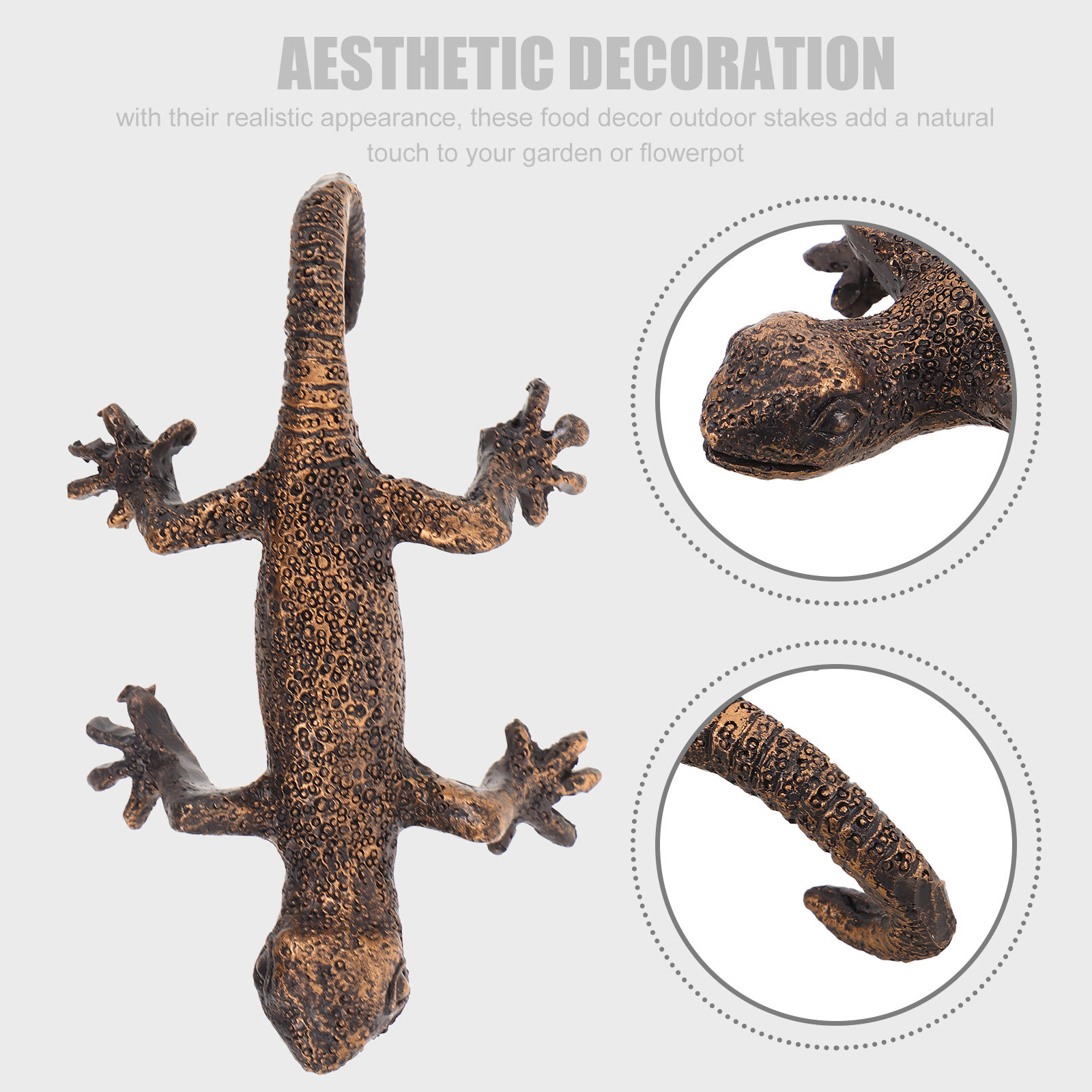 Gecko Wall Hanging Garden Deco - Resin Art Wall ulasan dan harga
