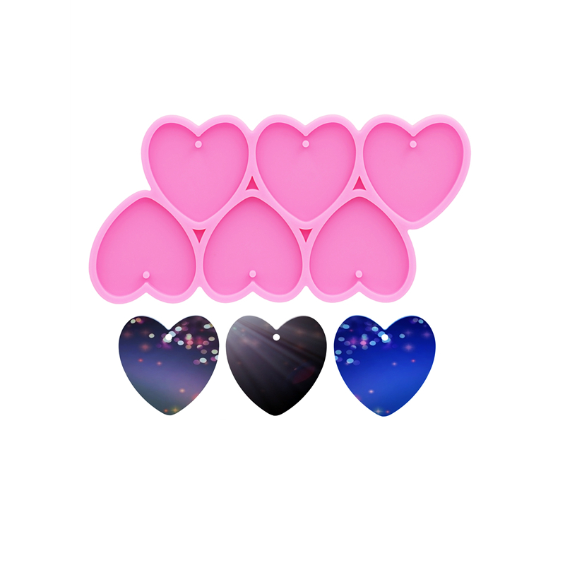 GJ-226 Shiny Heart Shape DIY E - Resin Art Heart ulasan dan harga